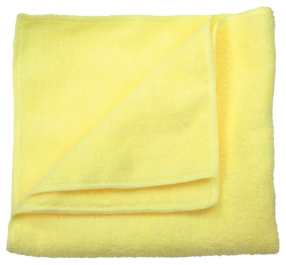 GuestSupply US | Microfiber Cloth 16x16 Yellow